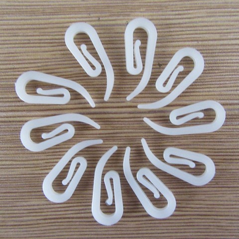 100pcs/pack Plastic 6 Shape Curtain Hooks Window Hanger Curtain Poles Tracks Accessories ► Photo 1/4