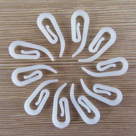 100pcs/pack Plastic 6 Shape Curtain Hooks Window Hanger Curtain Poles Tracks Accessories ► Photo 1/4