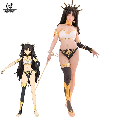 ROLECOS FGO Ishtar Cosplay Costume Fate Grand Order Babylonia Ishtar Game Cosplay Women Sexy Costume Bikini Swimsuit Halloween ► Photo 1/6