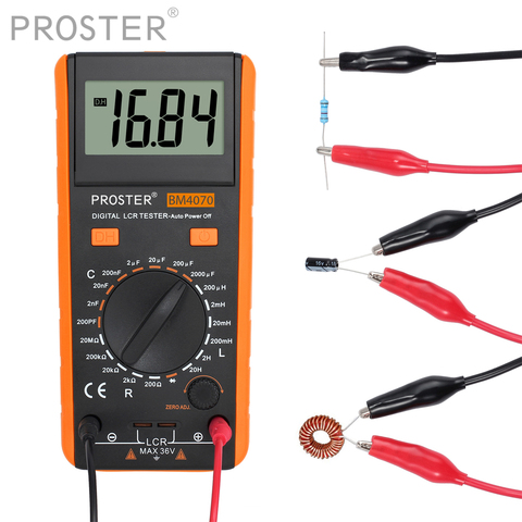 Proster LCD Measuring Tester Tool For DM4070 LCR Meter Kit Capacitance Inductance Resistance Self-Discharge LCR Meter Multimeter ► Photo 1/6