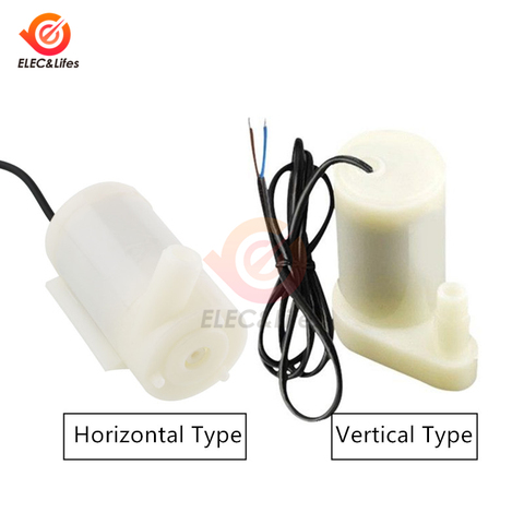 DC 3V 5V USB Low Noise Brushless Motor Pump 80-100L/H Mini Micro Submersible Water Pump Horizontal/Vertical type small pump ► Photo 1/5