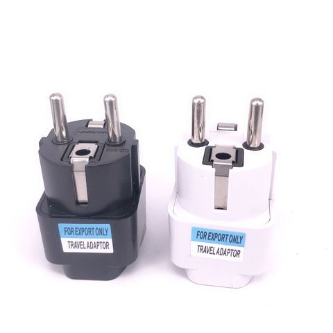 1pcs Universal EU Plug Adapter International AU UK US To EU Euro KR Travel Adapter Electrical Plug Converter Power Socket ► Photo 1/6