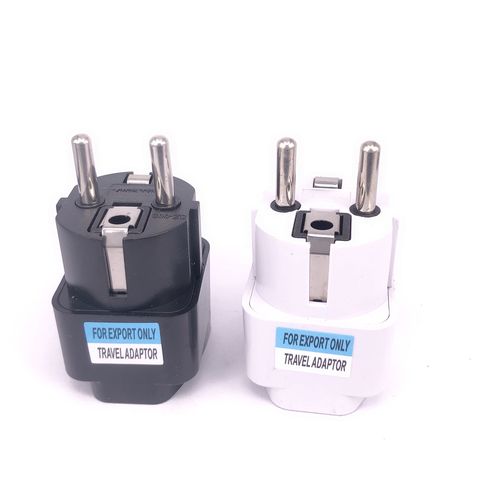 1pcs Universal EU Plug Adapter International AU UK US To EU Euro KR Travel  Adapter Electrical Plug Converter Power Socket