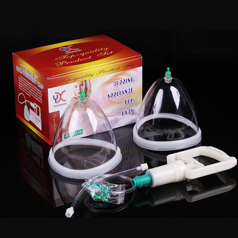 Breast Enlargement Pump 13cm CUP Chest gain Cupping Appliance For Lady A B C D breast bigger massage cupping theray Size L ► Photo 1/6