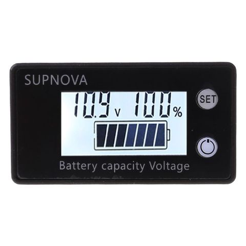 Battery Capacity Indicator DC 8V-100V Lead Acid Lithium LiFePO4 Car Motorcycle Voltmeter Voltage Gauge 12V 24V 48V 72V ► Photo 1/6