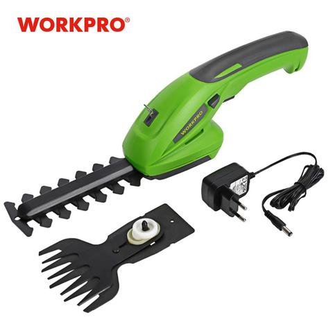 WORKPRO 2 in 1 Electric Trimmer 7.2V Lithium-ion Cordless Hedge Trimmer for Garden Power Tools Electric Pruning Shears Pruner ► Photo 1/6