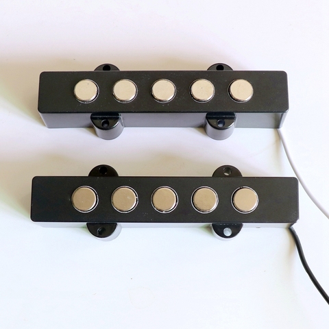 bass parts 1Set bass Bass Pickup Neck And Bridge 5 string 9mm pole piece Ceramic magnet J bass pickup for electric basses гитара ► Photo 1/6