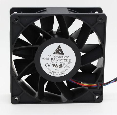 IP68 waterproof cooling fan Delta PFC1212DE 120mm 12038 12V 4.8A 7000RPM axial cooling fan powerful ► Photo 1/6