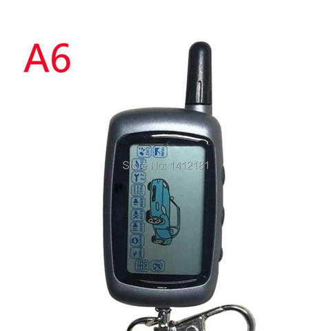 Russian A6 2-way LCD Remote Control Key for Russian Two way Car Alarm Starline A6 Keychain KGB FX-3 FX3 FX 3 Jaguar EZ-Alpha ► Photo 1/4