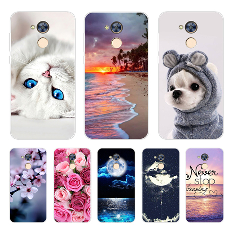 Phone  Case  For Huawei Honor 6A 6X 6C Pro Soft Silicone TPU Cute Cat Painted Back Cover For Huawei Honor 5C 5X 4C 4X  Case ► Photo 1/6