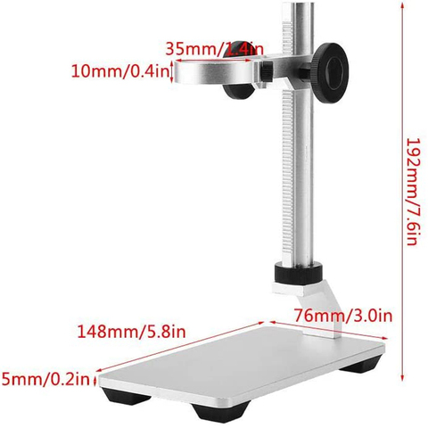 Aluminium Alloy Stand Bracket Holder Microscope Bracket Portable USB Digital Electronic Table Microscopes For G600 ► Photo 1/6