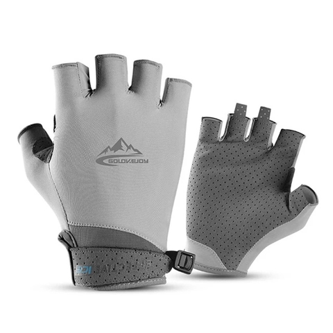 Fingerless Fishing Gloves for Men Women UV Sun Protection Non-slip