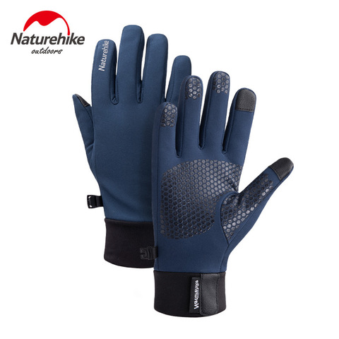Naturehike  Winter outdoor plus velvet warm gloves splash-proof touch screen running cycling sports gloves ► Photo 1/6