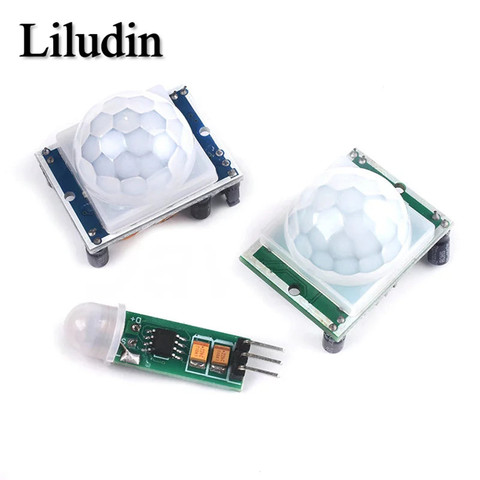 HC-SR501 HC-SR505  Adjust IR Pyroelectric Infrared Mini PIR Human Sensor Detector Module Bracket for Arduino ► Photo 1/6