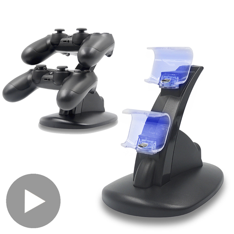 Support for Sony Playstation PS4 Controller Play Station PS 4 Pro Slim Dualshock 4 Charger Control Charging Dock Stand Gamepad ► Photo 1/6