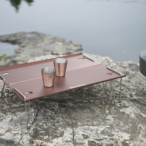 Outdoor aluminum alloy camping folding table portable mini table barbecue coffee table super light multi-purpose camping table ► Photo 1/6