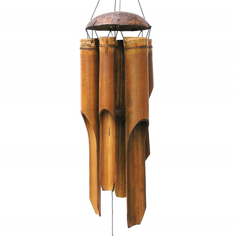 2022 Bamboo Wind Chimes Big Bell Tube Coconut Wood Handmade Indoor And Outdoor Wall Hanging Wind Chime Decorations Gift ► Photo 1/6