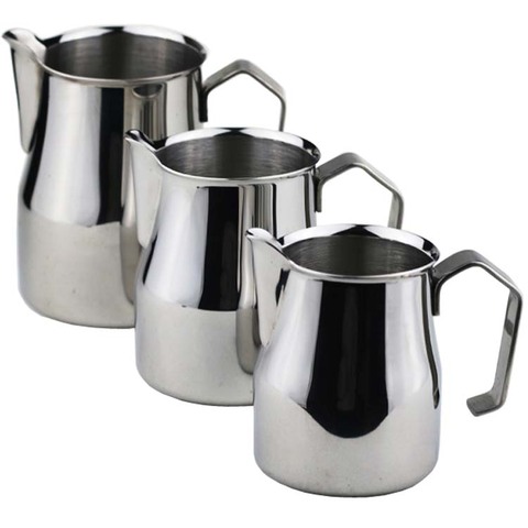 Stainless Steel Milk Frothing Jug Thick Coffee Milk Foamer Mugs Italian Latte Art Jug Milk Pitcher Frother Cup 350/500/700Ml ► Photo 1/6