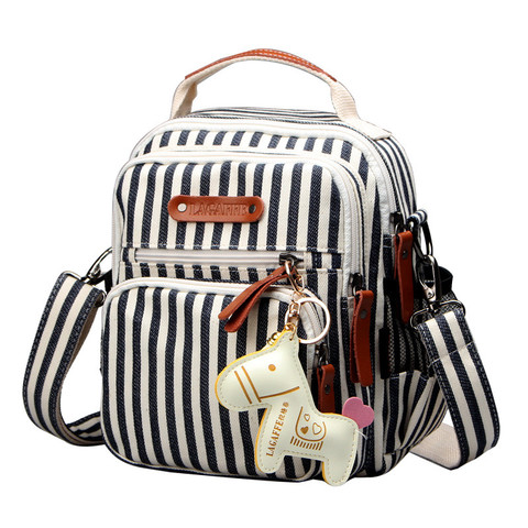 Striped Women Diaper Bag Fashion Waterproof Mom Nappy Bag Travel Backpack For Baby Nursing Multifunction Mother Diaper Handbag ► Photo 1/6