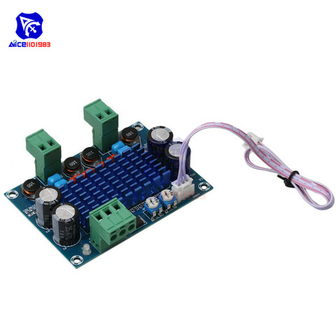 XH-M572 120W*2 Ultra Power TPA3116D2 Digital Amp Audio Amplifier Board Module DC 5 -28V with Wire ► Photo 1/1