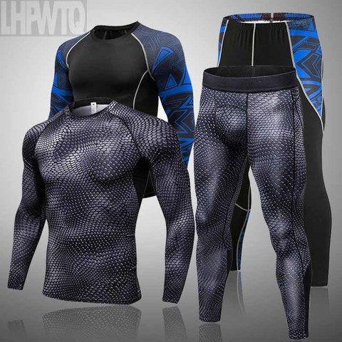New Brand Winter Sets Men clothing thermal Quick Dry Antimicrobial Men's Hot Tights Mens thermal Long Johns Quick dry Fitness ► Photo 1/6