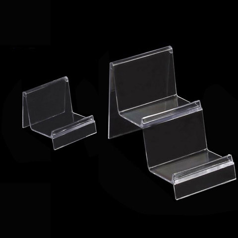 1PCS Acrylic Transparent Display Shelf Mobile book Wallet Glasses Rack single/double layers Jewellery Display Stand Packaging ► Photo 1/6