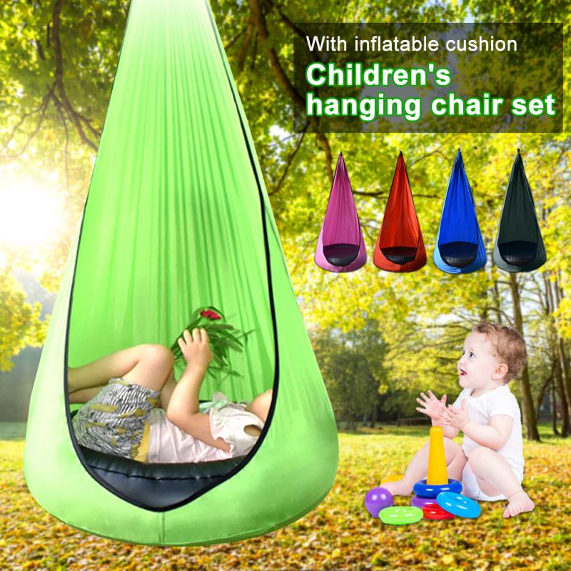 Equip Kids Hanging Cocoon Pod Chair Swing Seat Hammock Child Indoor Outdoor 