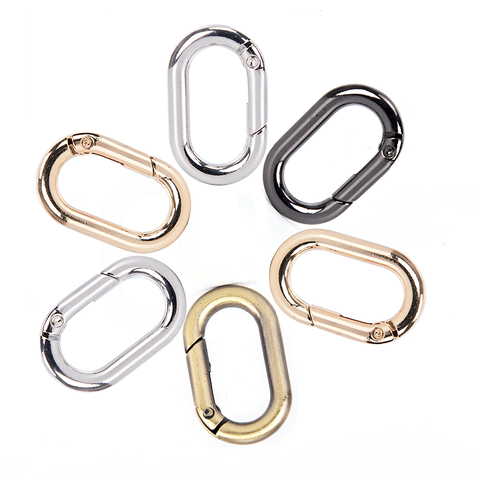 feb.7 Ring Buckle Locking Carabiners Hook Snap Clip Trigger Spring Keyring Keychain Buckle,O Ring for Bags,Purses