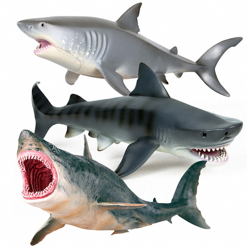 Simulation Sea Life Savage Megalodon Whale Shark Model Action Figure PVC Ocean Marine Animal Educational Collection Toy Kid ► Photo 1/6