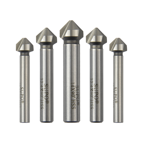 1/5/10pcs 3 Flute HSS Countersink Drill Bit 90 Degree Chamfer Cutter Tool For Wood Steel 4.5/5/6.3/8.3/14/16.5/20/25/30/40/60mm ► Photo 1/6