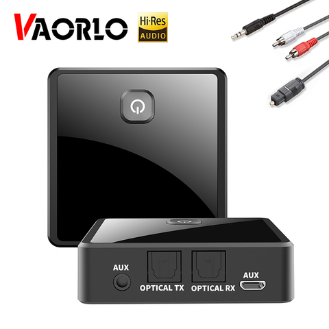 2 In 1 Bluetooth 5.0 Transmitter Receiver Wireless Adapter Low Latency 3.5mm AUX RCA Optical Audio Adapter For PC TV Car Speaker ► Photo 1/6