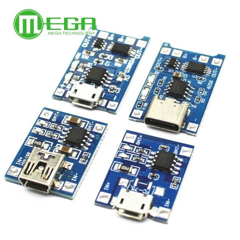 5pcs/Lot Charger-Module Lithium-Battery-Charging-Board Protection Micro-Usb Type-C Tp4056 18650 ► Photo 1/2