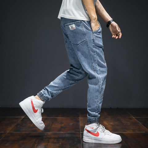 Fashion Streetwear Men Jeans Loose Fit Designer Harem Jeans Men Cargo Pants Japanese Style Hip Hop Joggers Jeans Homme 7XL Jeans ► Photo 1/5