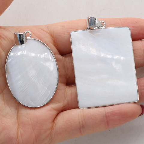 Natural Shell Pendant Various White Mother of Pearl Exquisite charms For jewelry making DIY Necklace Bracelet accessories ► Photo 1/6