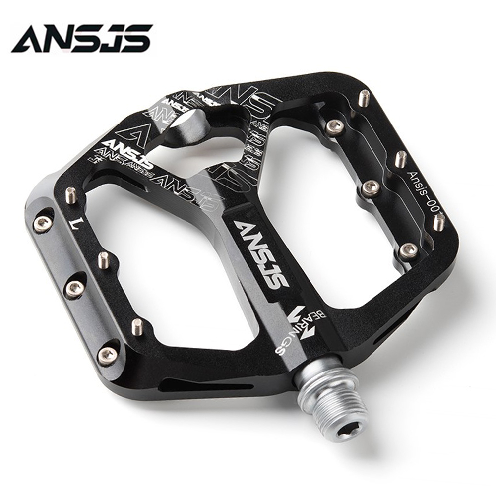 Details about   Ansjs Sealed bearing MTB Pedals 9/16'' Aluminium Alloy Flat Mountain Bike Pedals 