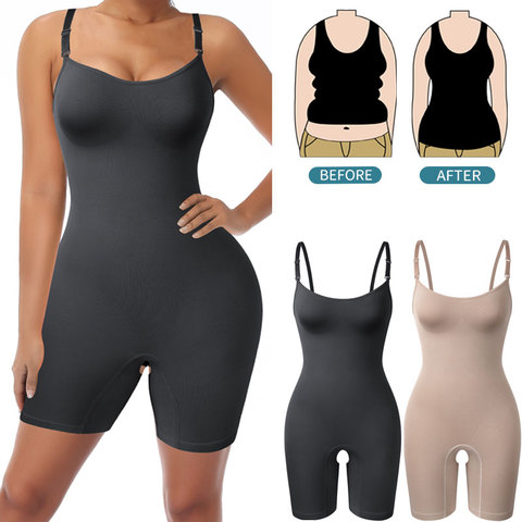 Bodysuit Shapewear Women Full Body Shaper Tummy Control Slimming Sheath Butt Lifter Push Up Thigh Slimmer Abdomen Shapers Corset ► Photo 1/6