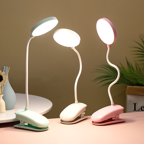 USB Multifunction Led Clamp Desk Lamp Flexible Gooseneck Touch Dimming Table Lamp Clip On Lamp For Book Bed Office and Computer ► Photo 1/6