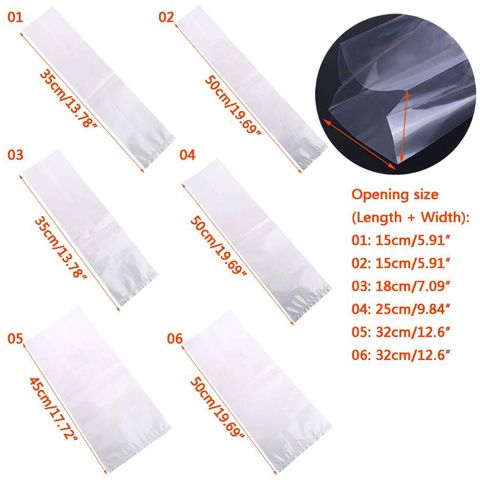 50pcs 6 Sizes Mushroom Growth Bags High Temperature Plastic Garden Planting Bag 11UA ► Photo 1/6