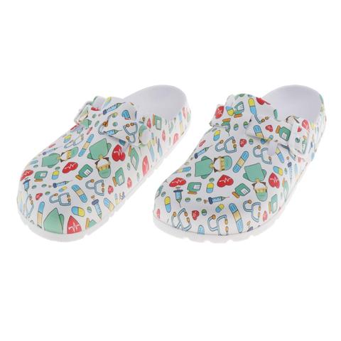 Women's Slippers EVA Non-slip Nurse Clogs Flat-soled Operating Shoes Slip Resistant Work Shoes ► Photo 1/5