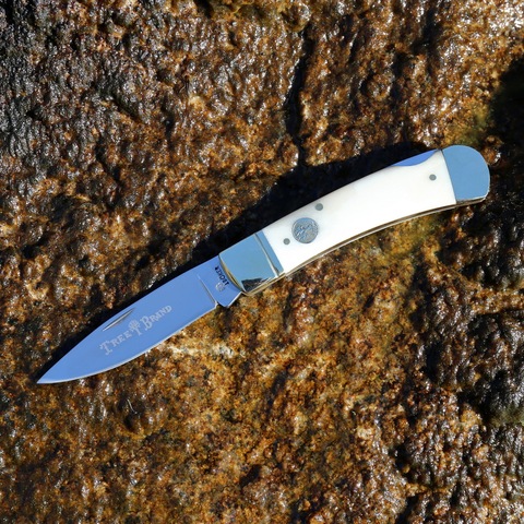 BK Natural Cattle Bone Folding knife 8cr13mov Steel blade outdoor camping hunting survival kitchen Fruit pocket knives EDC tools ► Photo 1/6