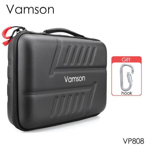 Vamson Large Waterproof Carrying Case PU for Gopro Hero 9/8/7/6 for DJI OSMO Action Camera for AKASO/YI Hard Shell Outdoor VP808 ► Photo 1/6