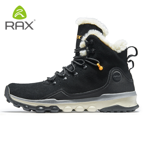 RAX Men's Hiking Shoes Latest Snowboot Anti-slip Boot Plush Lining  Mid-high Classic Style Hiking Boots for Professional Men ► Photo 1/6