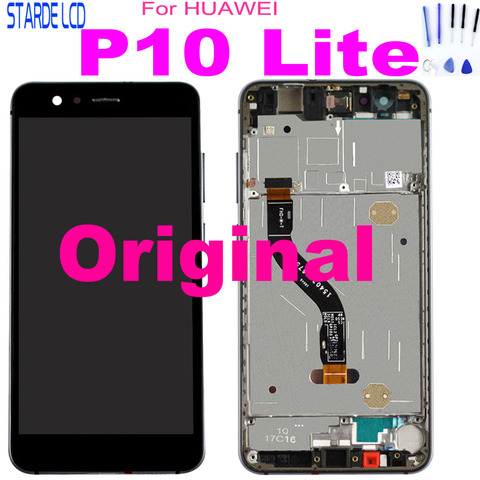 Original 5.2 Inch LCD for HUAWEI P10 Lite Lcd Display Touch Screen P10 Lite Screen Replacement WAS-LX1 WAS-LX1A WAS-LX2 WAS-LX3 ► Photo 1/6
