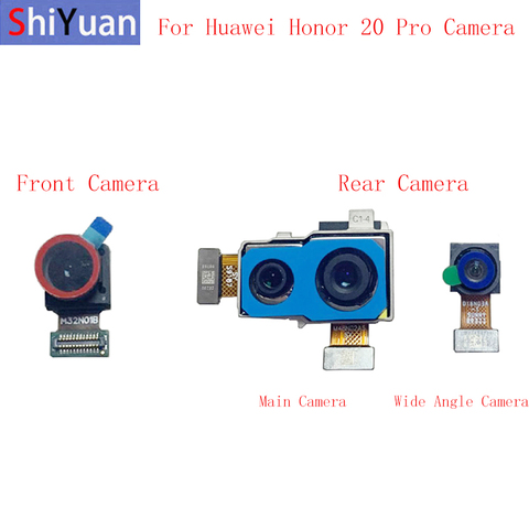 Back Rear Front Camera Flex Cable For Huawei Honor 20 Pro YAL-AL10 Wide Angle Main Camera Module Repair Replacement Parts ► Photo 1/6