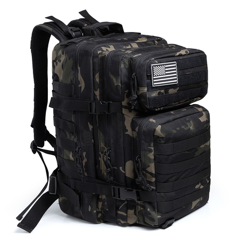 50L Camouflage Army Backpack Men Military Tactical Bags Assault Molle backpack Hunting Trekking Rucksack Waterproof Bug Out Bag ► Photo 1/6