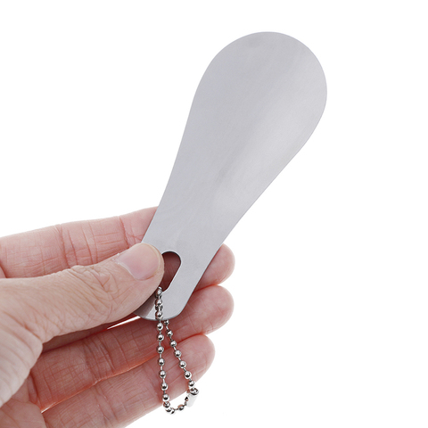 Hot sale 1 Pcs 10cm Stainless Steel Metal Shoe Horn Spoon Shoehorn Shoes Lifter Tool Professional Shoehorn ► Photo 1/6