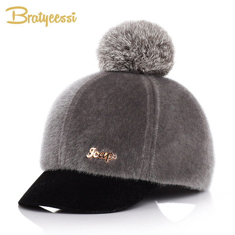 Wool Baby Winter Hat for Girls Pompon Baby Boy Cap Kids Hat Winter Spring Baseball Cap for Children Hats 50/52/54 ► Photo 1/6