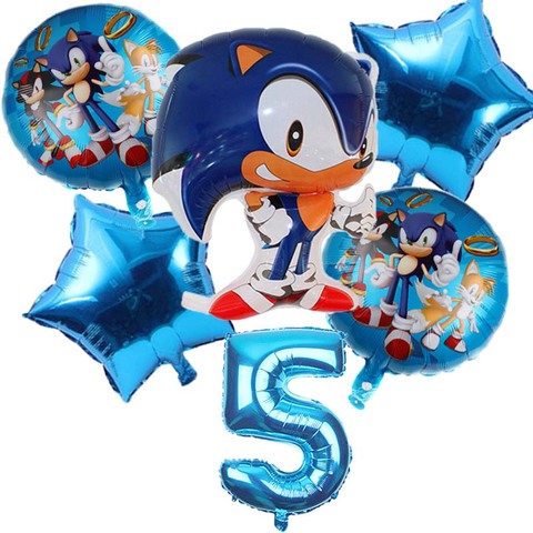 Party Supplies, Sonic Party Centerpieces Set Of 6