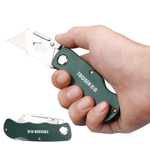 Stainless Steel Folding Utility Knife Woodworking Outdoor Camping w/ Five Blades ► Photo 1/5