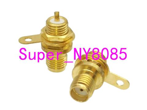 Connector SMA female jack Nut bulkhead handle solder panel mount straight ► Photo 1/5